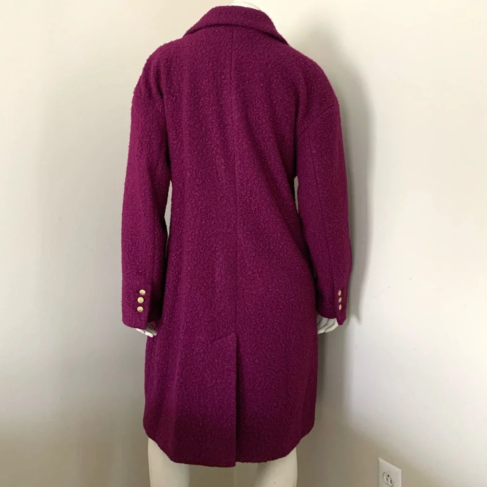 New BCBGMAXAZRIA boucle double breasted coat - Picture 4 of 8
